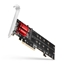 Изображение PCEM2-ND Kontroler PCIe x 8, 2x slot M.2 NVMe M-key RAID wsparcie dla płyt bez bifurkacji, w zestawie, SP & LP