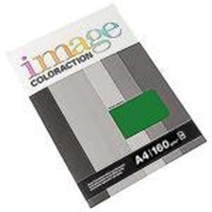 Изображение Krāsains papīrs IMAGE C. A4/50lap. 160g/m2 tumši zaļa krāsa