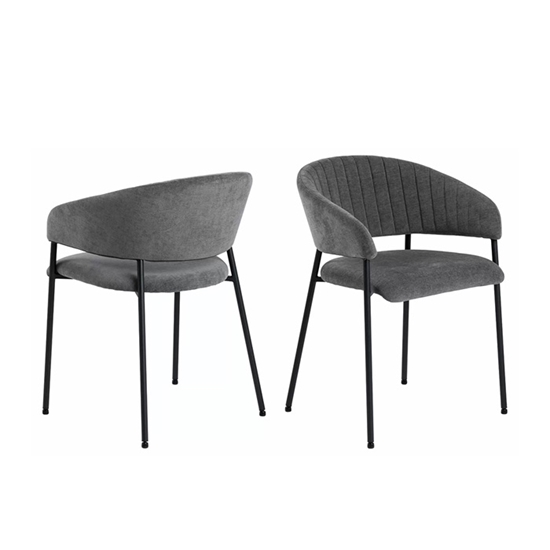 Picture of Krēsls ANN 54.5x54xH77.5cm pelēks