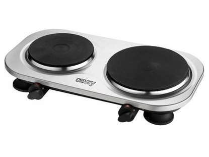 Attēls no Camry | CR 6511 | Number of burners/cooking zones 2 | Rotary knobs | Stainless steel | Electric