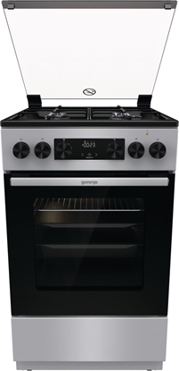 Picture of Gorenje | Cooker | GK5C41SJ | Hob type Gas | Oven type Electric | Stainless steel | Width 50 cm | Grilling | Depth 59.4 cm | 62 L