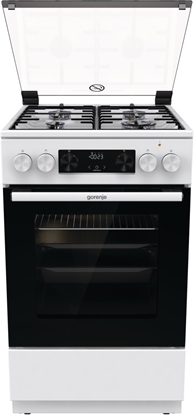 Picture of Gorenje Cooker GK5C41WH Hob type Gas, Oven type Electric, White, Width 50 cm, Grilling, 70 L, Depth 59.4 cm