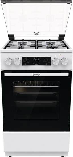 Picture of Gorenje | Cooker | GK5C41WH | Hob type Gas | Oven type Electric | White | Width 50 cm | Grilling | Depth 59.4 cm | 70 L