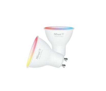 Attēls no LED spuldze Trust WiFi LED Spot GU10 White & Colour (Duo-pack)