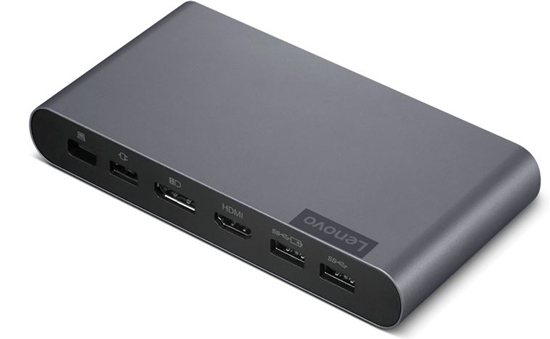 Изображение Lenovo 40B30090EU laptop dock/port replicator 2 x USB 3.2 Gen 2 (3.1 Gen 2) Type-C Grey