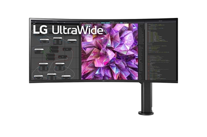 Picture of LG | Curved Monitor with Ergo Stand | 38WQ88C-W | 38 " | IPS | UHD | 21:9 | Warranty  month(s) | 5 ms | 300 cd/m² | HDMI ports quantity 2 | 60 Hz