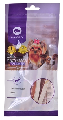Picture of MACED Chicken and fish strips - Dog treat - 60g
