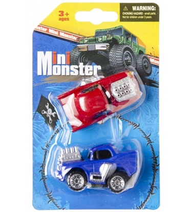 Picture of Mašīnīte Mini Monster ar vāku plastmasa dažādas FB030719