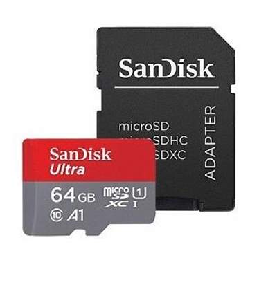 Picture of MEMORY MICRO SDXC 64GB UHS-I/W/A SDSQUAB-064G-GN6MA SANDISK