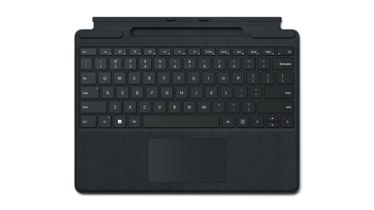 Attēls no Microsoft Surface Pro Signature Keyboard Black Microsoft Cover port QWERTY English