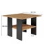 Изображение MODERNA Table 60x60x45 cm Artisan Oak/Black