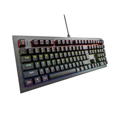 Изображение NOXO | Conqueror | Black | Gaming keyboard | Wired | Mechanical | EN/RU | m | 1190 g | Blue Switches