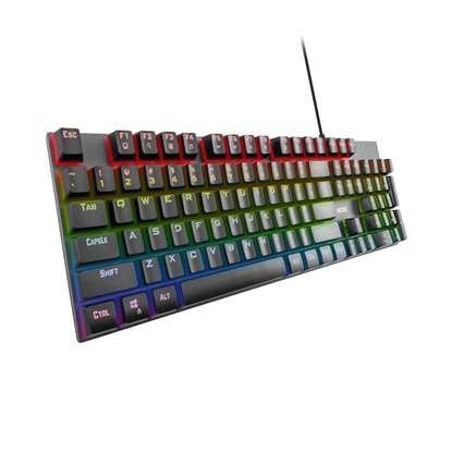 Изображение NOXO | Retaliation | Black | Gaming keyboard | Wired | Mechanical | EN/RU | m | 650 g | Blue Switches