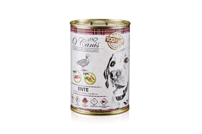 Picture of O'CANIS canned dog food- wet food- duck, millet and carrots - 400 g