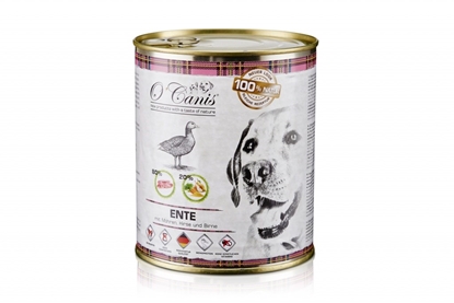 Изображение O'CANIS canned dog food- wet food- duck, millet and carrots - 800 g