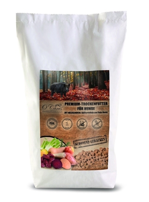 Изображение O'CANIS Premium dry dog food with wild boar - dog food - 1.2 kg