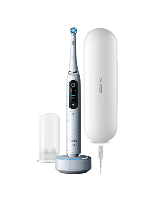 Attēls no Oral-B | Electric Toothbrush | iO10 Series | Rechargeable | For adults | ml | Number of heads | Number of brush heads included 1 | Number of teeth brushing modes 7 | Stardust White
