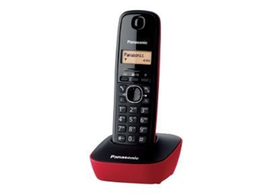 Picture of Panasonic KX-TG1611 DECT telephone Caller ID Black, Red