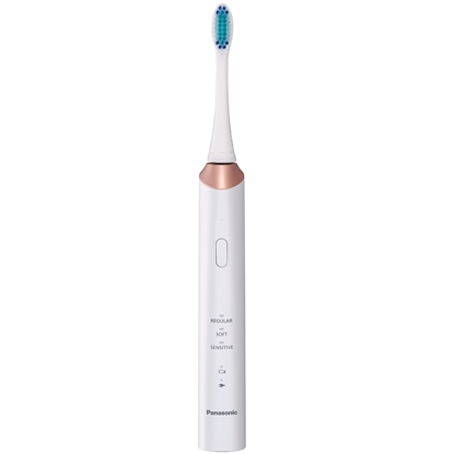 Attēls no Panasonic | Sonic Electric Toothbrush | EW-DC12-W503 | Rechargeable | For adults | Number of brush heads included 1 | Number of teeth brushing modes 3 | Sonic technology | Golden White