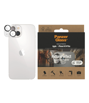Picture of PanzerGlass | Camera Lens Protection | PicturePerfect | Apple | iPhone 14/14 Plus | Glass | Transparent