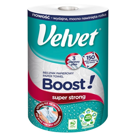 Picture of Papīra dvielis Velvet Boost extra large virt.dvieļi 3-slāņi