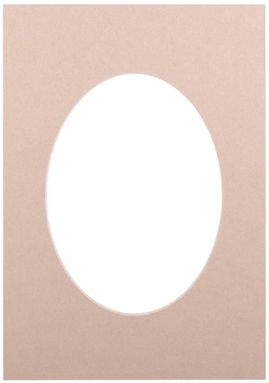 Picture of Passepartout 15x21, beige oval