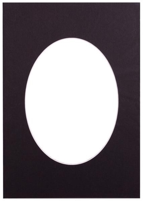 Picture of Passepartout 21x29.7, black oval