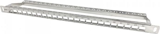 Picture of Alantec Patch panel 0.5U 19" 24x slot keystone Srebrny (PK045)