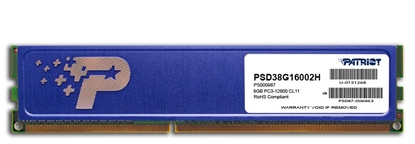 Attēls no Patriot Memory DDR3 8GB PC3-12800 (1600MHz) DIMM memory module 1 x 8 GB 1600 MHz