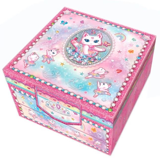 Изображение Pecoware Zestaw w pudełku z szufladami - Kot baletnica