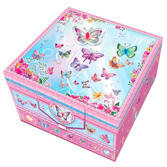 Picture of Pecoware Zestaw w pudełku z szufladami - Motylki