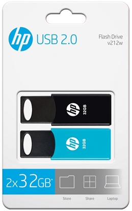 Picture of Pendrive 32GB USB 2.0 TWINPACK HPFD212-32-TWIN