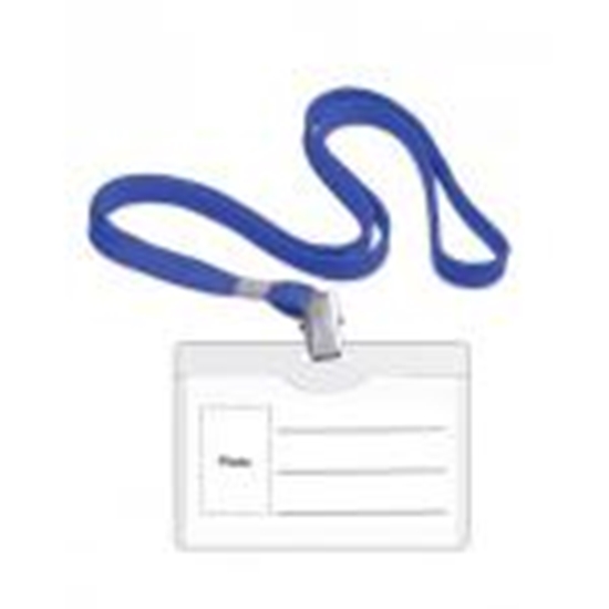 Изображение Personas karte 54x90mm ar tekstila zilu auklu