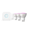 Изображение Philips Hue White and colour ambience Starter kit: 3 GU10 smart spotlights + dimmer switch