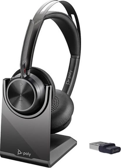Picture of POLY Voyager Focus 2 UC Wired & Wireless Headset, Bluetooth, Charging Stand