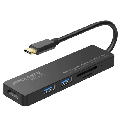 Изображение PROMATE LinkHub-C USB-C to HDMI 4K / 2X USB 3.0 / SD