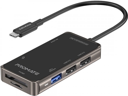 Изображение PROMATE PrimeHub-Lite USB-C Multimedia Hub / 4K HDMI / USB3.0 / SD / PD