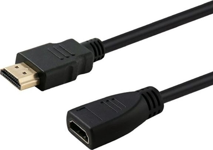 Attēls no Kabel Savio HDMI - HDMI 1m czarny (SAVIO CL-132)