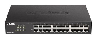 Picture of D-Link DGS-1100-24V2 Vadīts L2 Gigabit Ethernet (10/100/1000) 1U Melns, Pelēks