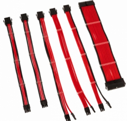 Attēls no PSU Kabeļu Pagarinātāji Kolink Core 6 Cables Red