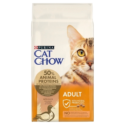 Изображение PURINA Cat Chow Adult Duck - dry cat food - 15 kg