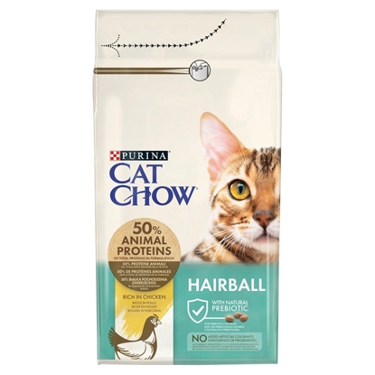 Изображение Purina CAT CHOW HAIRBALL CONTROLL cats dry food 1.5 kg Adult Chicken