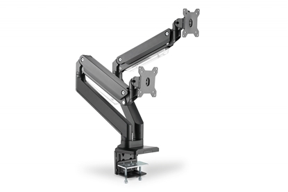 Attēls no Digitus Universal Dual Monitor Mount with Gas Spring and Clamp Mount