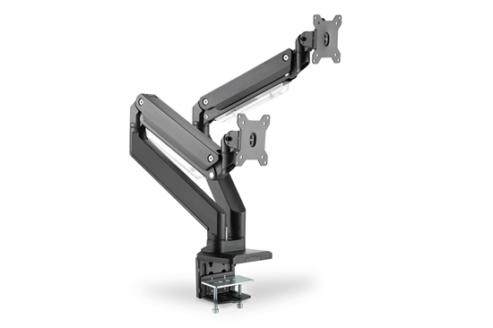 Picture of Digitus Universal Dual Monitor Mount with Gas Spring and Clamp Mount