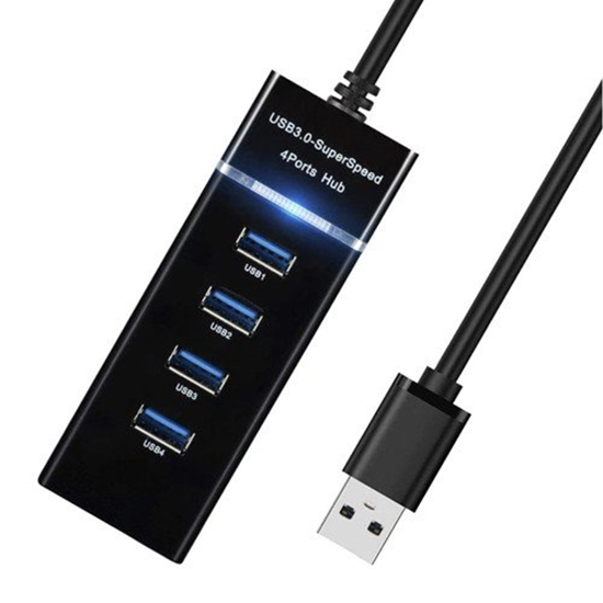 Picture of RoGer B2 USB 3.0 Hub 1 x 4 Black