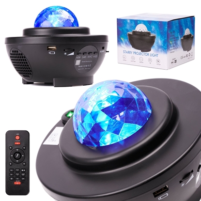 Attēls no RoGer Rotating Star Projector / Bluetooth Speaker / LED / with Remote Control