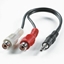 Picture of ROLINE 3.5mm/2x RCA (F) Cable 0.2 m