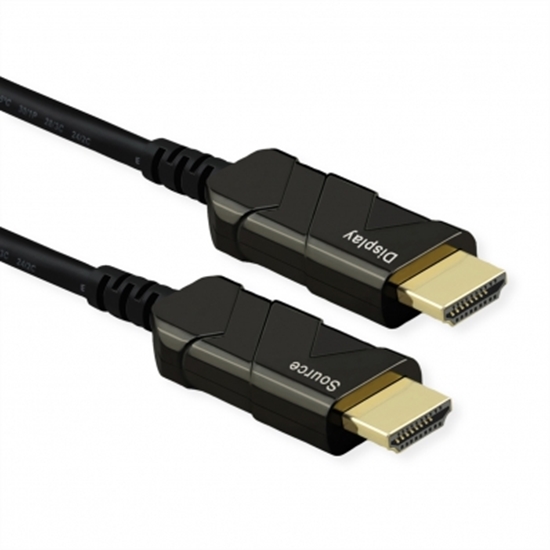 Изображение ROLINE Cable UHD HDMI Active Optical (AOC), M/M, 30 m