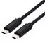 Изображение ROLINE Cable USB4 Gen3x2, with Emark, C–C, M/M, 100W, black, 1 m