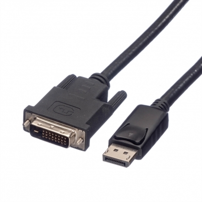 Attēls no ROLINE DisplayPort Cable, DP-DVI (24+1), LSOH, M/M, black, 1.5 m